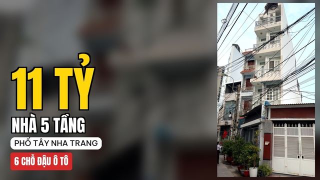 Nhà 5 tầng hẻm ô tô Phố Tây Nha Trang — Nha Trang