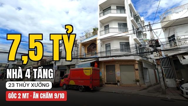 Nhà 4 tầng góc 2 mặt tiền đường Thủy Xưởng Nha Trang — Nha Trang