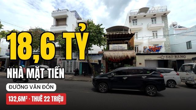 Nhà + quán cafe mặt tiền Vân Đồn Nha Trang — Nha Trang